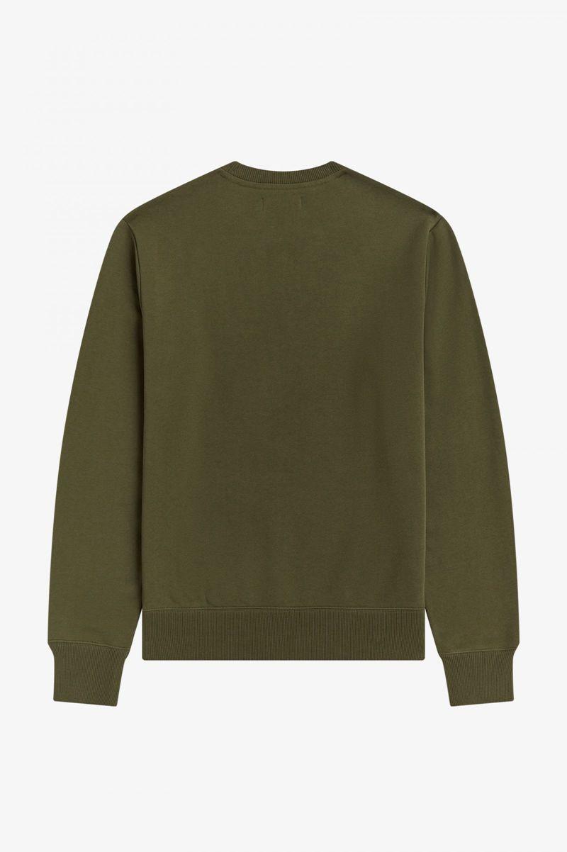 Green Fred Perry Embroidered Men's Sweatshirts | PH 1580CTVE